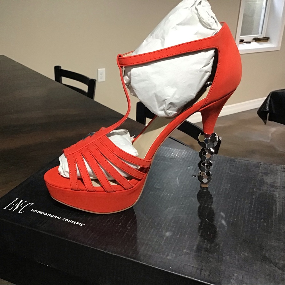 Orange Stilletto heel